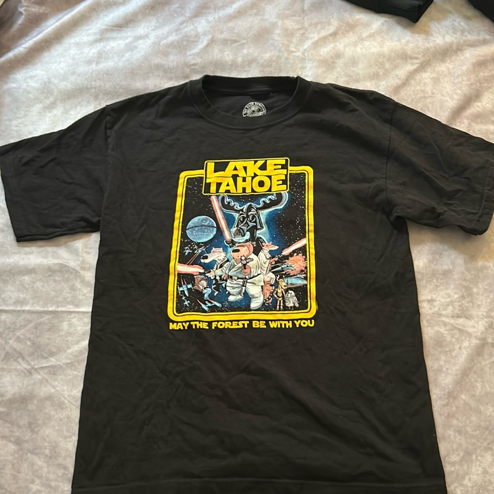 Boys Lake Tahoe Star Wars theme t-shirt boys large 10-12
